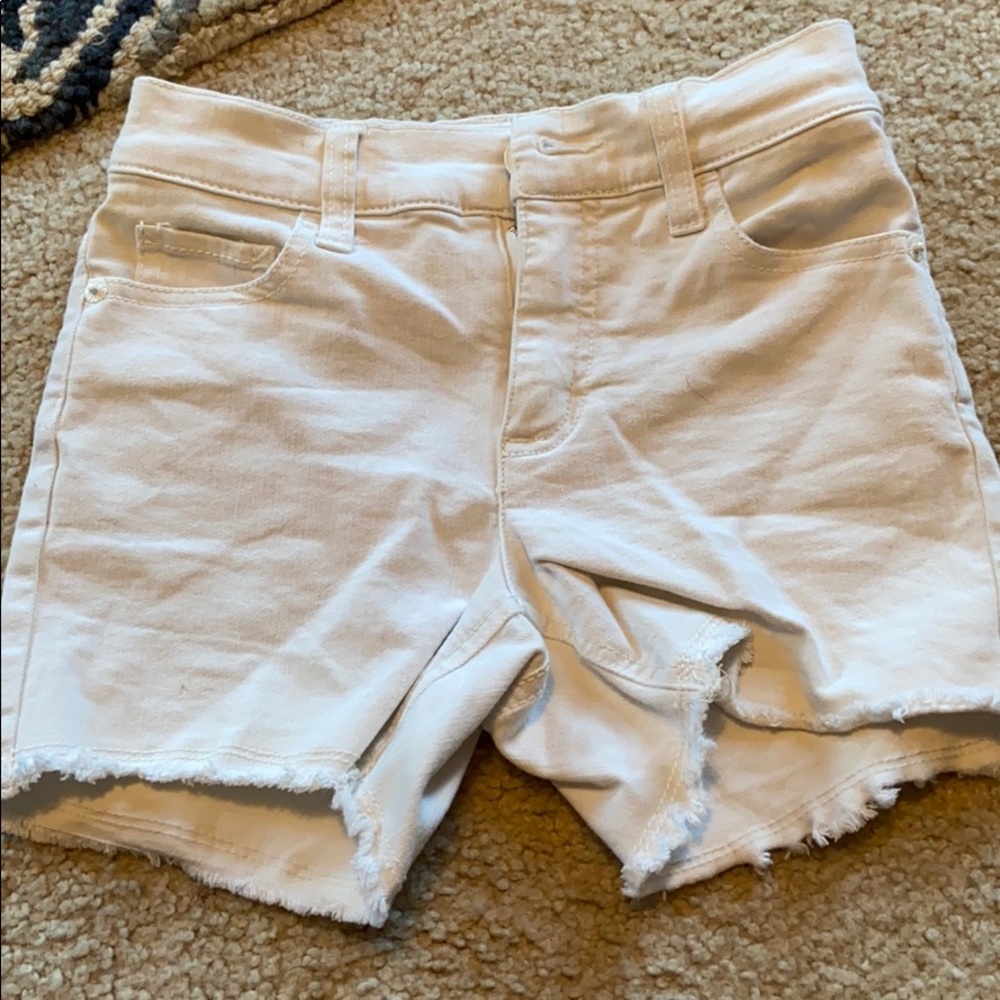White girls shorts